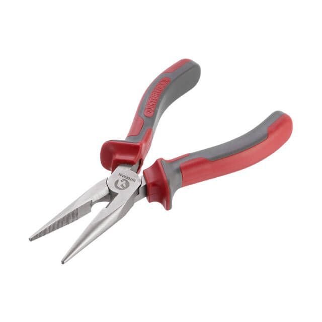 Длинногубцы прямые INTERTOOL 160 мм, С55 HT-0127