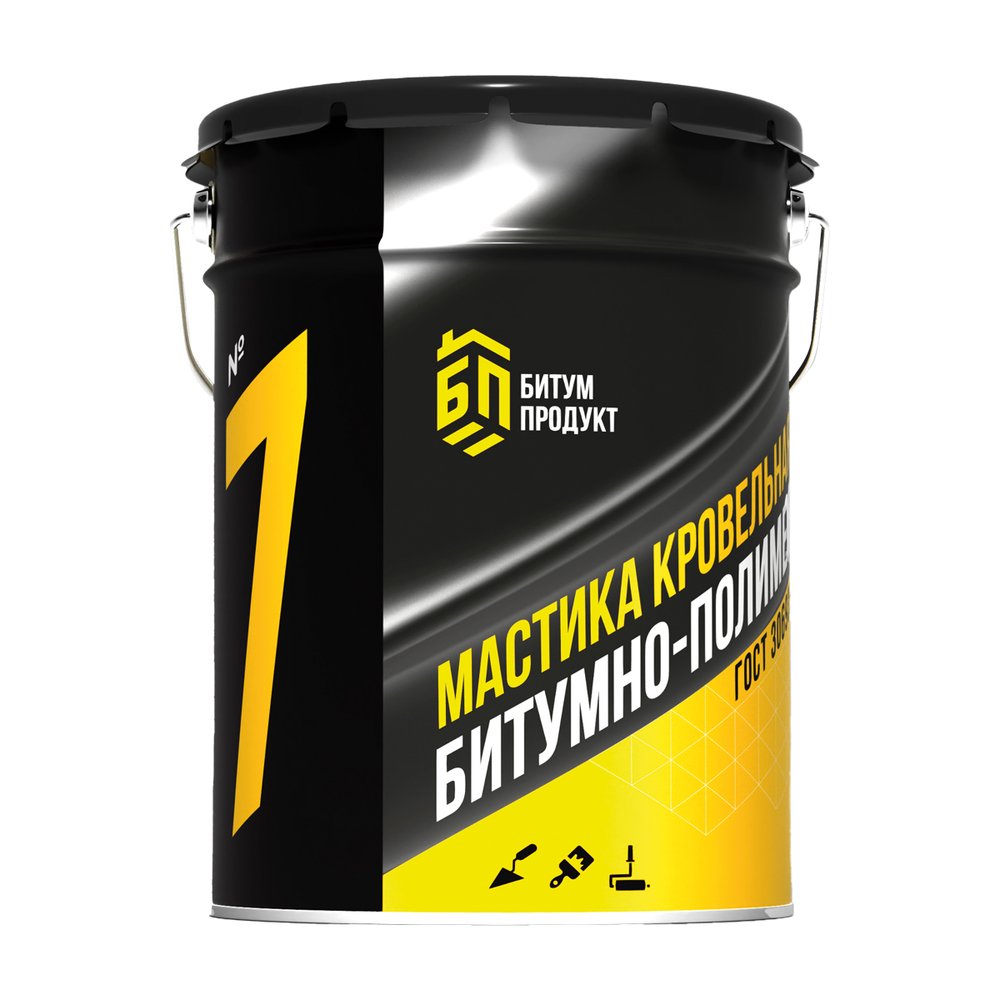 Мастика битумно-полимерная БИТУМ ПРОДУКТ, 21,5 л, BP-7