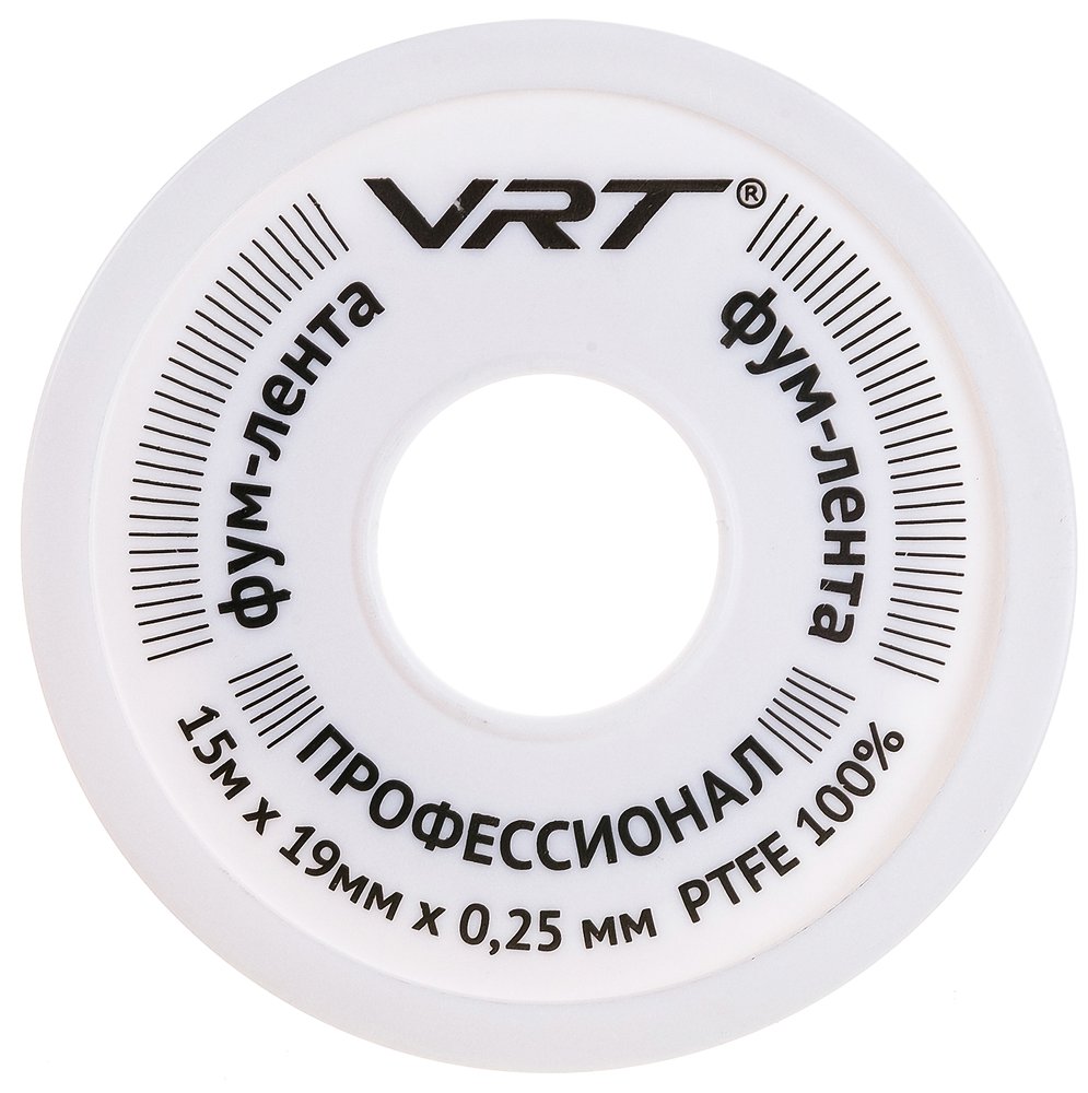 ФУМ лента для воды VRT 19 мм х 0,25 мм х 15 м 530754