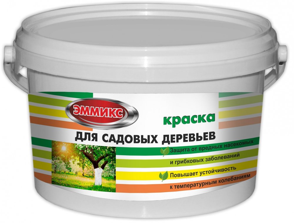 Краска для садовых деревьев ЭММИКС 13 кг, побелка, белая, 4690417061907
