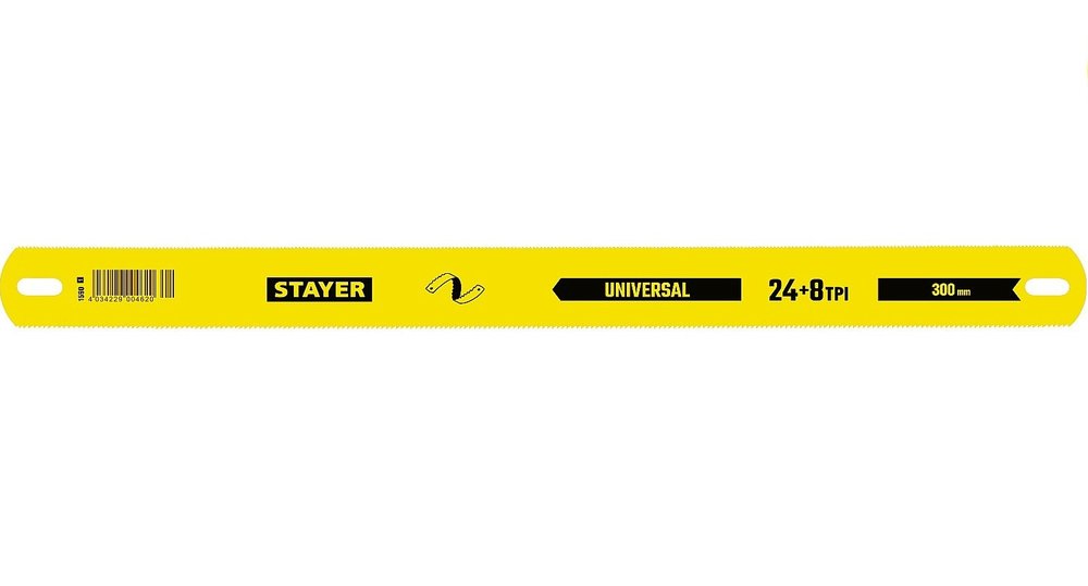 Двустороннее широкое полотно по металлу (300х25 мм, 24/18 TPI) Stayer 1590_z01