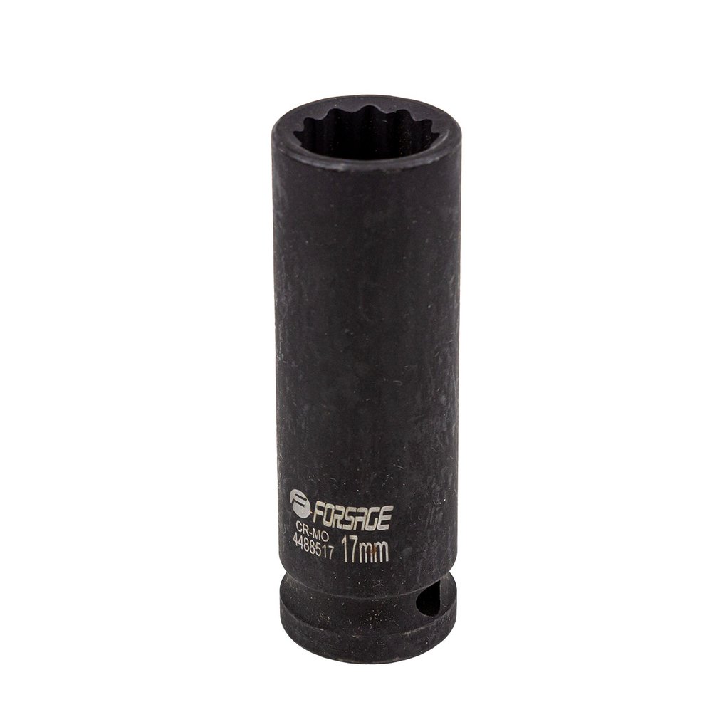 Головка ударная глубокая 12-гранная 17 мм, 1/2''DR Forsage F-4488517(54915)