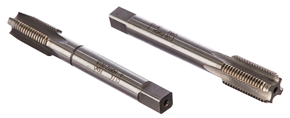 Метчик G 1/4 дюйма м/р комплект 2 шт. Р6М5 HORTZ 203808