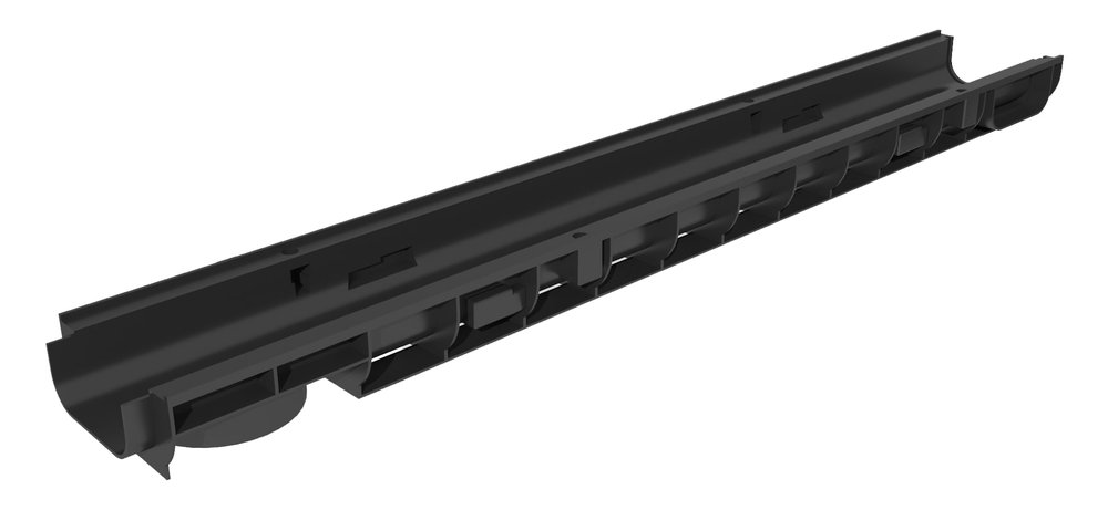 Лоток водоотводный Gidrolica Standart DN100, 100х14,6х6см - пластиковый 805