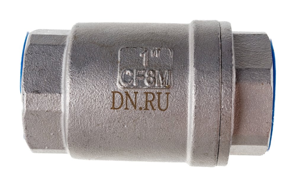 Клапан обратный LSCV 1″ Ду25 DN.ru Ру16 муфтовый, пружинный, нержавеющая сталь D100-00489