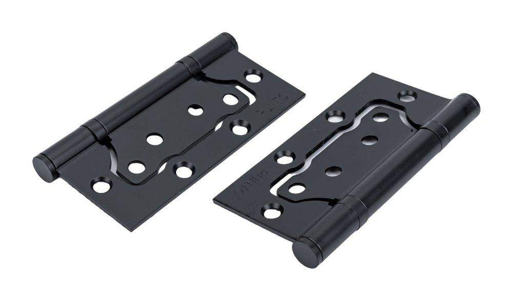 Универсальная петля без врезки PUNTO 200-2B 100x2,5 BL черный, 2 шт. 43133