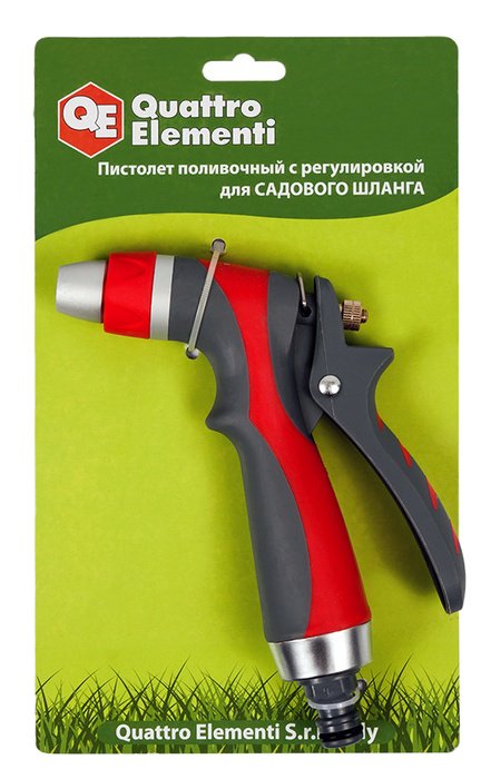 Пистолет поливочный с регулировкой напора QUATTRO ELEMENTI 646-164