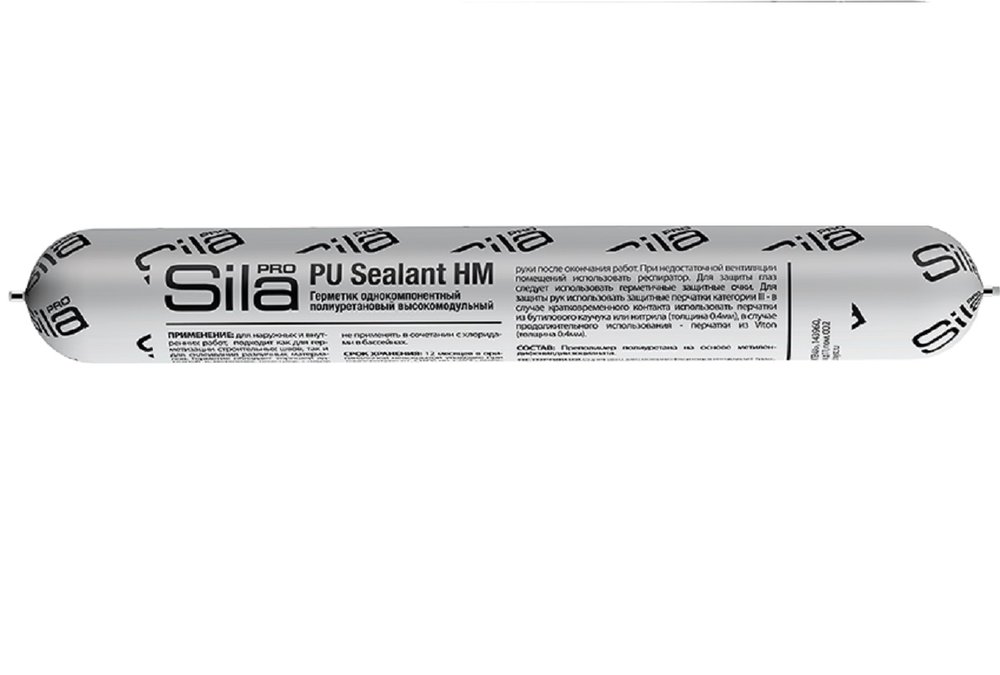 Полиуретановый герметик Sila PRO PU Sealant HM 600 BLACK высокомод., черн. RAL 9004, 600 мл SLPUSBL600_9005