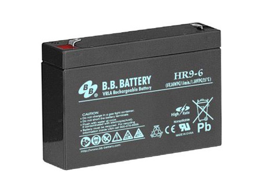 Аккумуляторная батарея 6 В, 8 Ач BB Battery HR 9-6