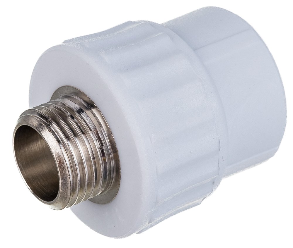 Комбинированная муфта VALFEX PP-R белая, 25х1/2 дюйма НР 10130125 127-0240
