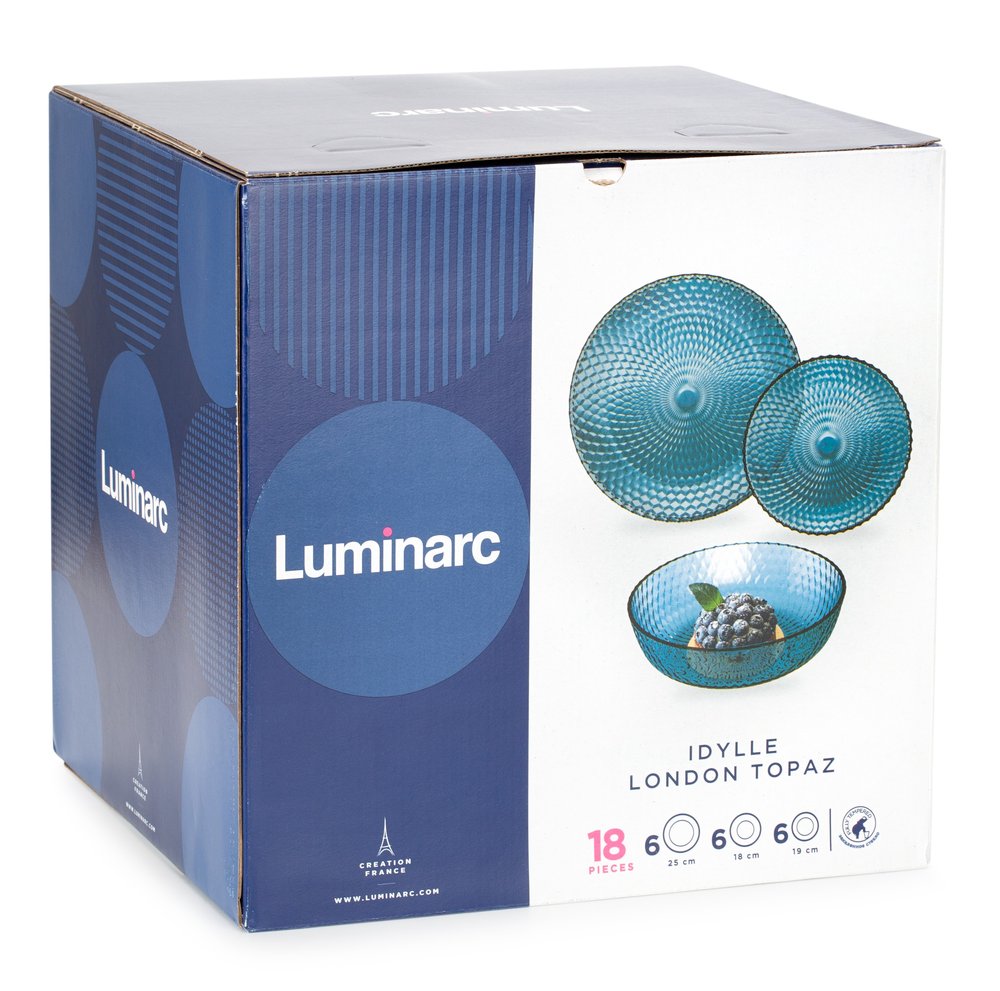 Набор столовый LUMINARC ИДИЛЛИЯ ЛОНДОН ТОПАЗ 18 предметов Q4077