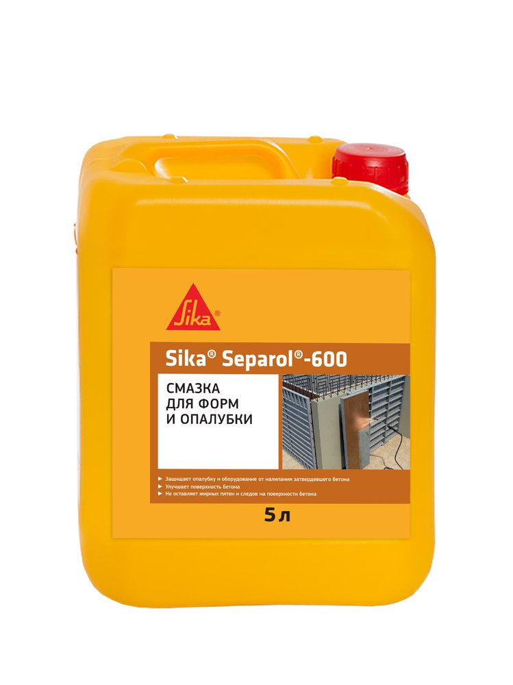 Смазка для опалубки и защита оборудования от налипания бетона SIKA Separol-600 Канистра 5л. 615260