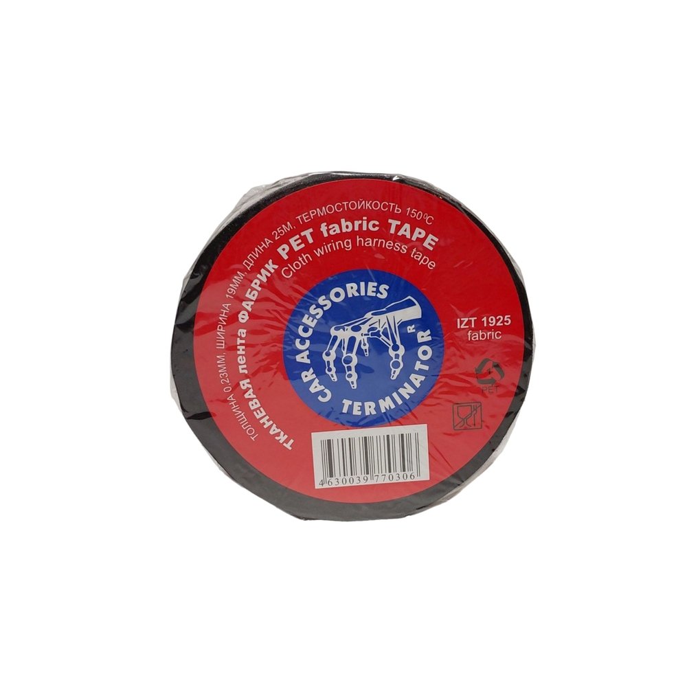 Тканевая подкапотная изолента Terminator Izt 1925 fabric, 19мм х 25м, толщина 0,25мм 2000832