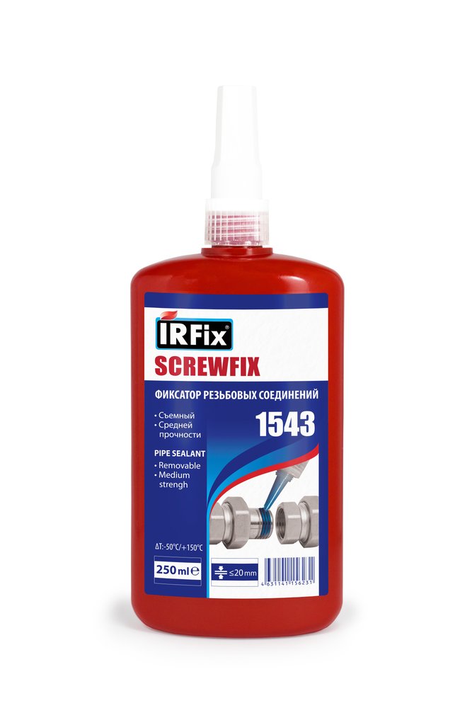 Фиксатор резьбовых соединений IRFIX Screwfix1543, 250 мл 20080