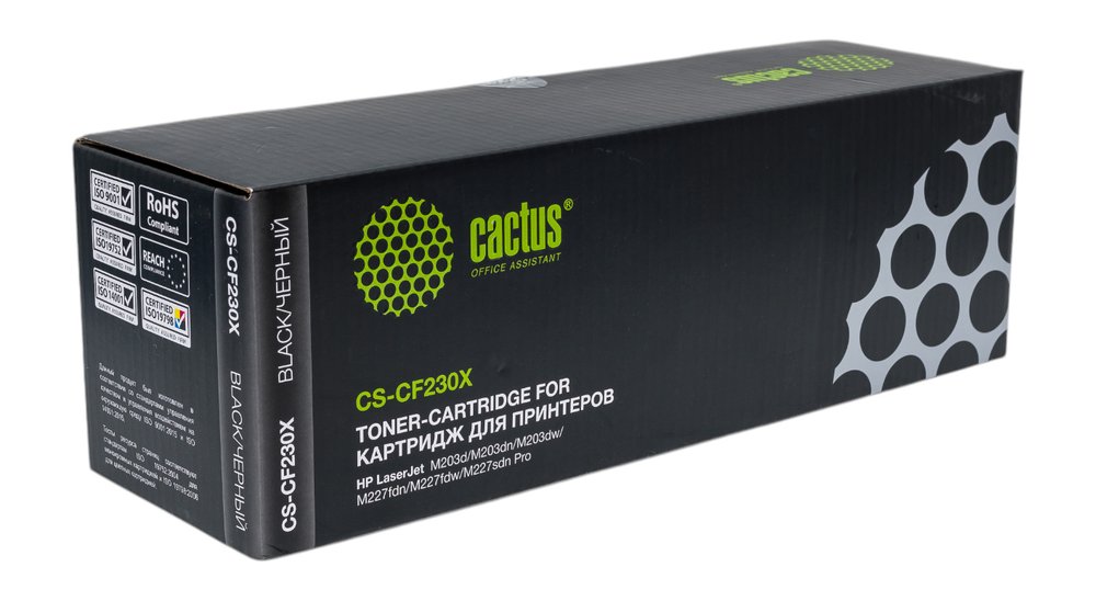 Картридж лазерный CS-CF230X CF230X черный (3500стр.) для HP LJ 203/227 Cactus 1008234