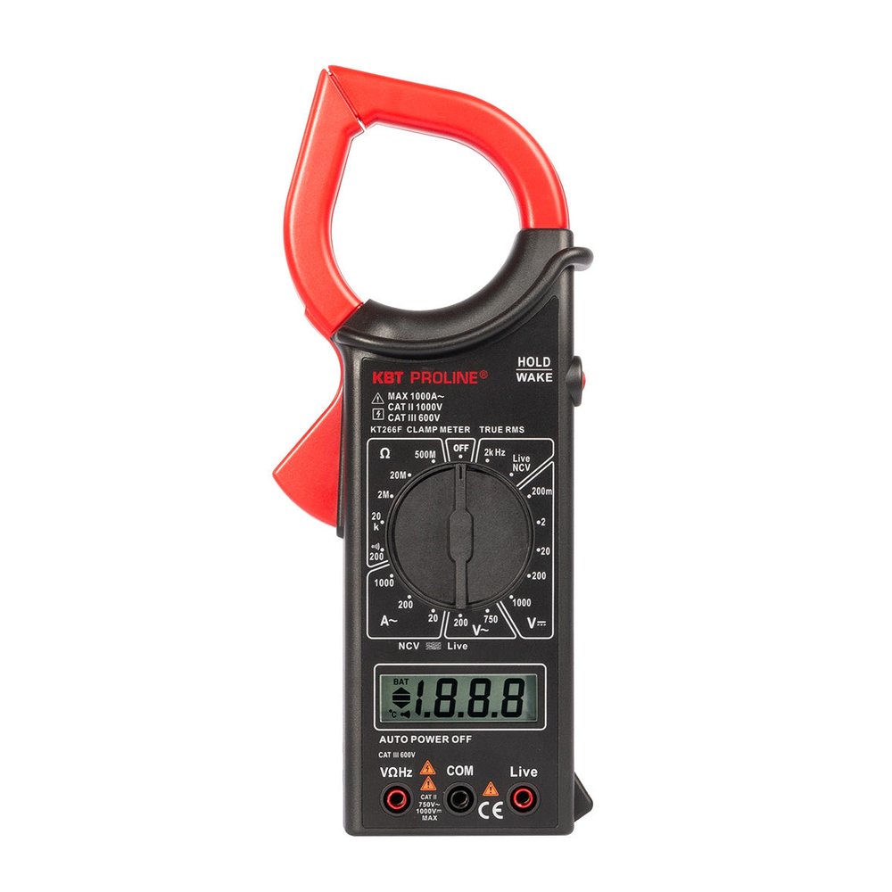 Цифровые токовые клещи КВТ KT 266F PROLINE 79133