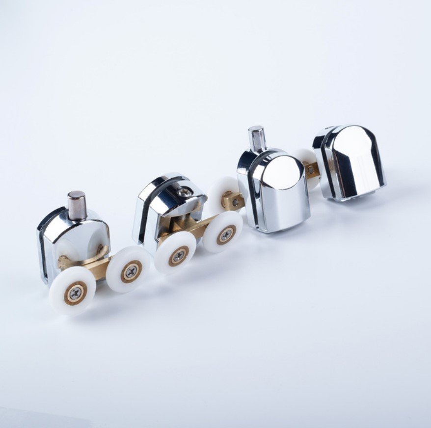 Ролики IDDIS 2 верхних, 2 нижних, двойные, D=23 мм, хром, стекло 5-6 мм 966D23C6DZ