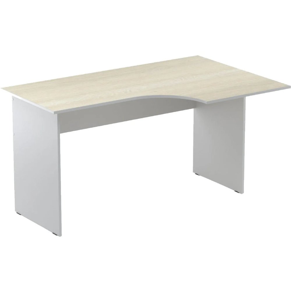 Стол эргономичный Easy St LT 16/16 01002500 пр. св.дуб/сер 1400x900/600x740