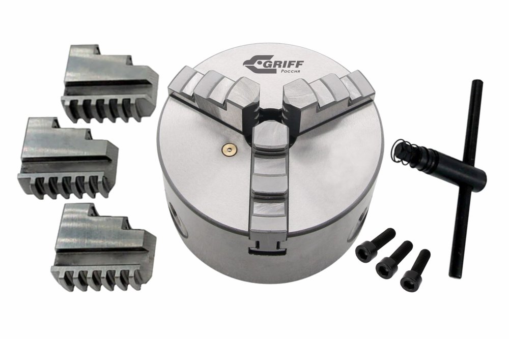 Патрон токарный 3-х кулачковый 7100-0002П К11-100 (100 мм) GRIFF b208058