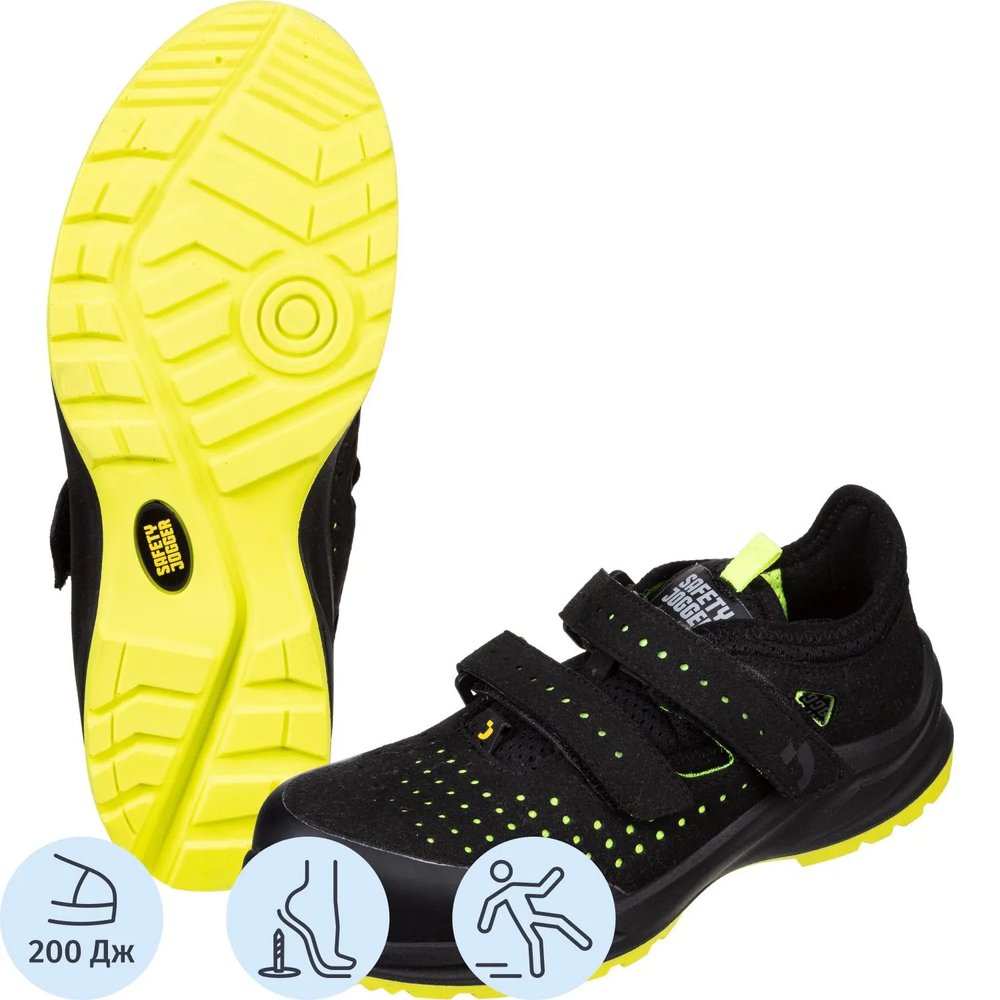 Полуботинки Safety Jogger MODULO S1PS SANDAL BLK р.46