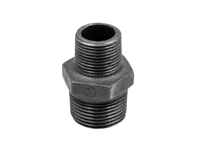 Ниппель редукционный AV Engineering 1 1/4' х 1' нар.-нар., чугун черный AVEC501001141