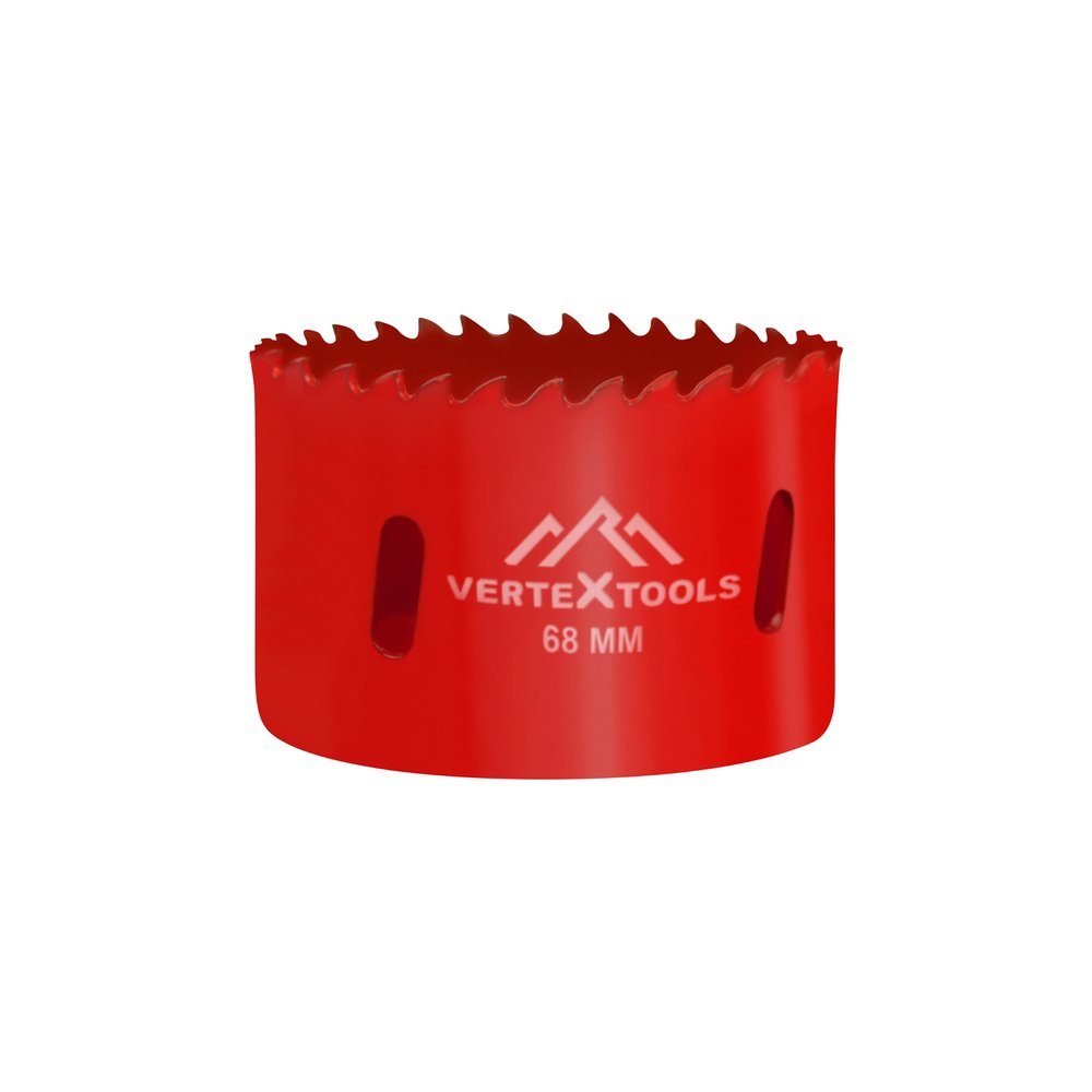 Коронка биметаллическая по металлу 68 мм vertextools 2525-68
