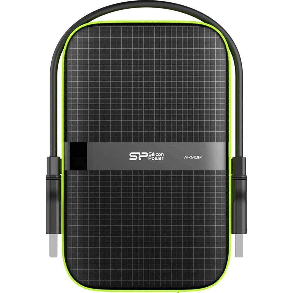 Портативный HDD Silicon Power Armor A60 1 TB USB 3.2, черный, пластик