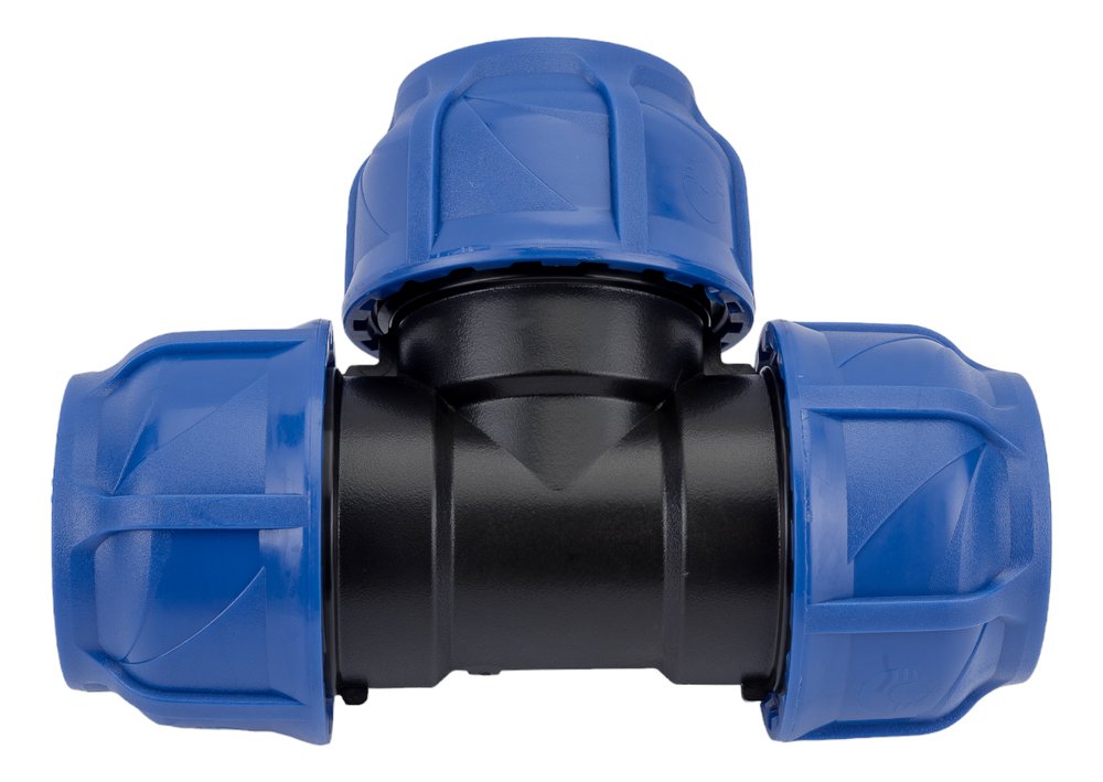 Компрессионный тройник VALFEX ПНД, 50-50-50 1210012505050