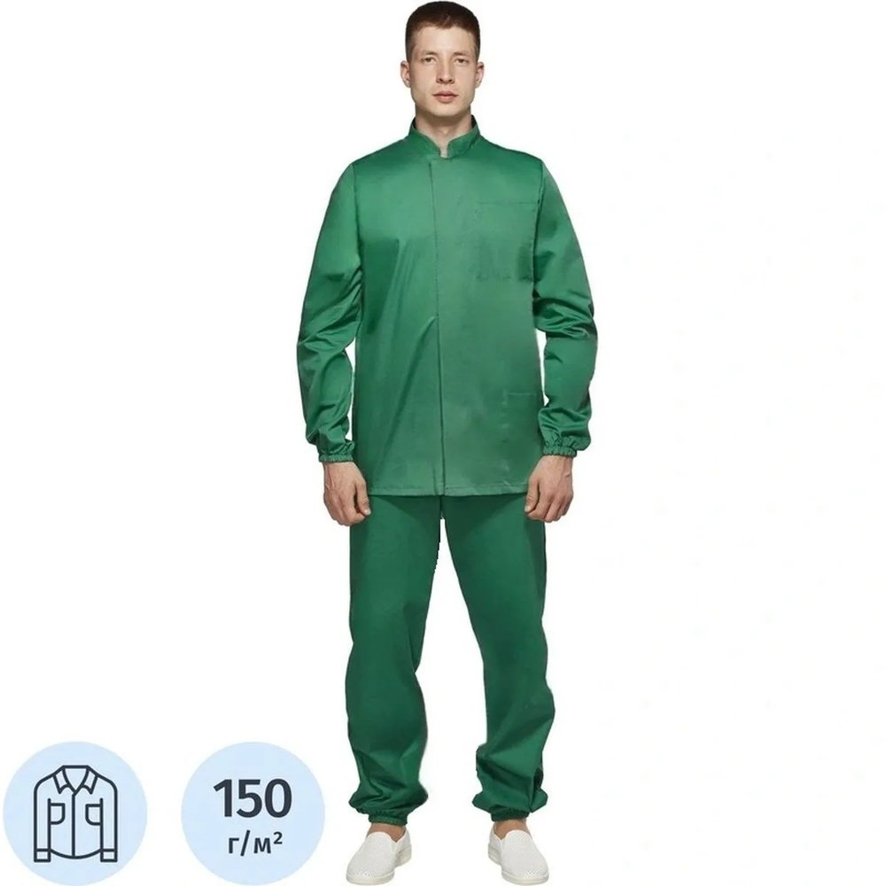 Куртка муж сат у17 ХАССП зел 104-108/182-188