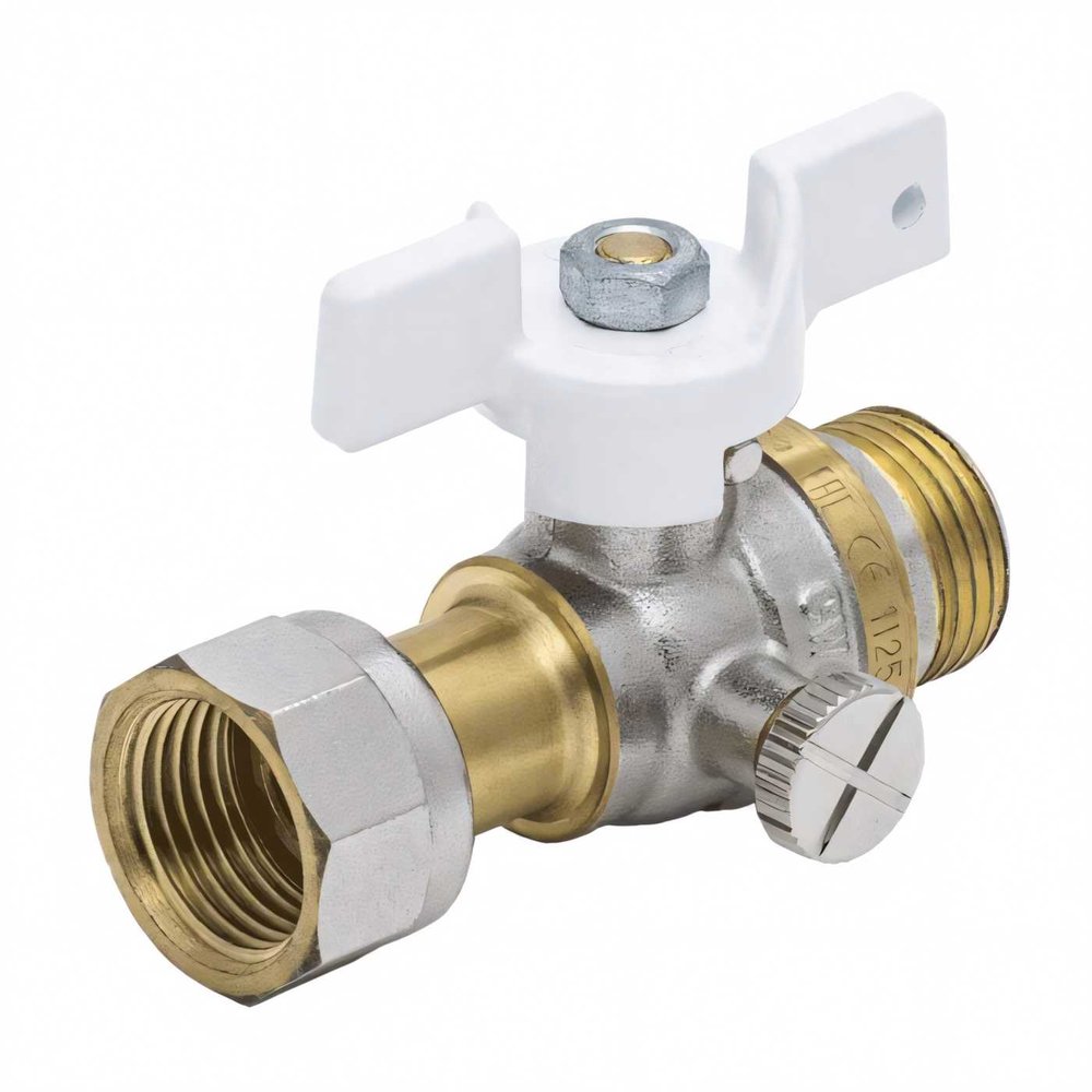 Кран для манометра Aquasfera латунь, 1125 Standard G1/2'-М20x1,5 Ру40 р/нак/г 1125-03 012-0308