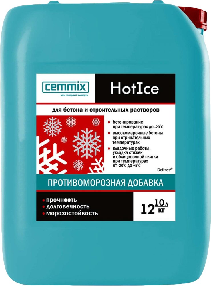 Противоморозная добавка Cemmix HotIce 10 л 206786