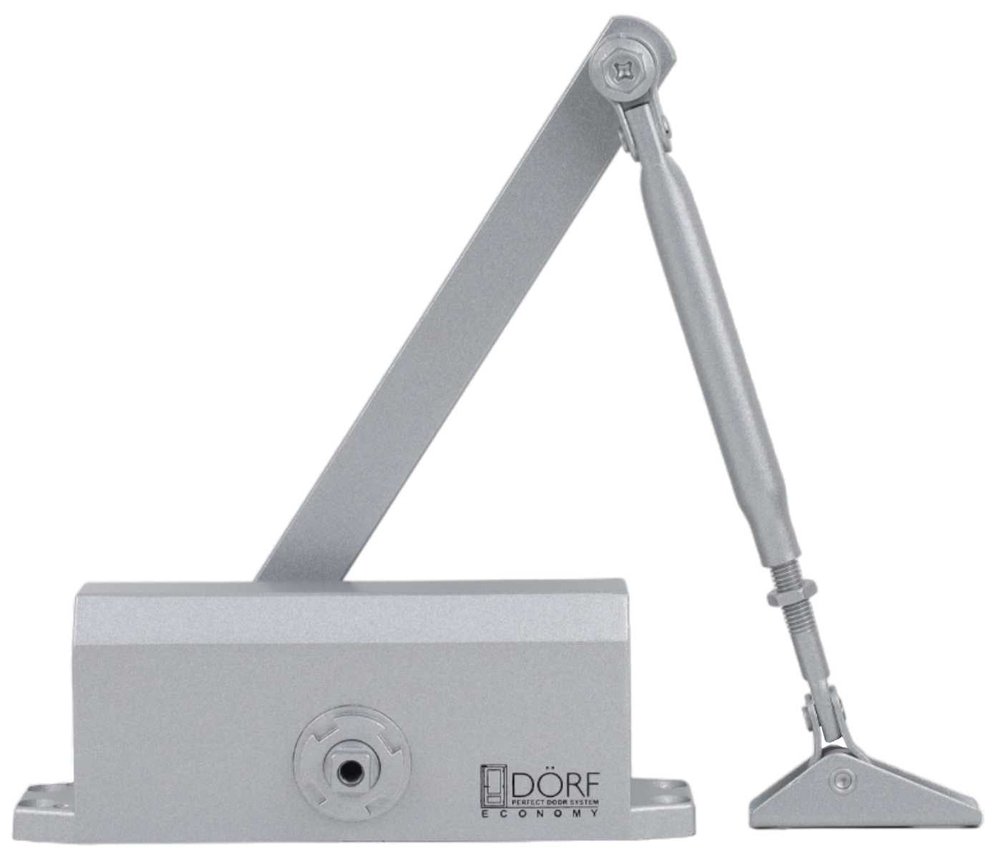 Дверной доводчик DORF economy l-8223 80 кг, серебро, 1 к - 1 шт. eco L8223_silver_eco