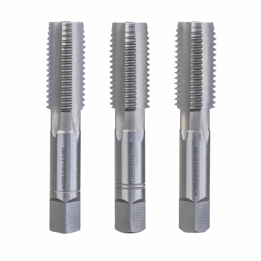 Набор метчиков из 3-х шт. H-Tools М14 шаг 2.0мм DIN352 HSS-G 230140HT