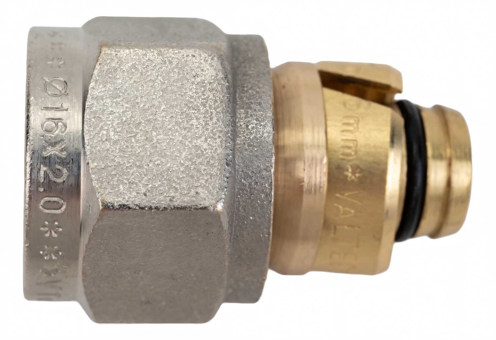 Обжимной коллекторный соединитель VALTEC для м./п. трубы 16 /2,0  VTc.710.N.1604