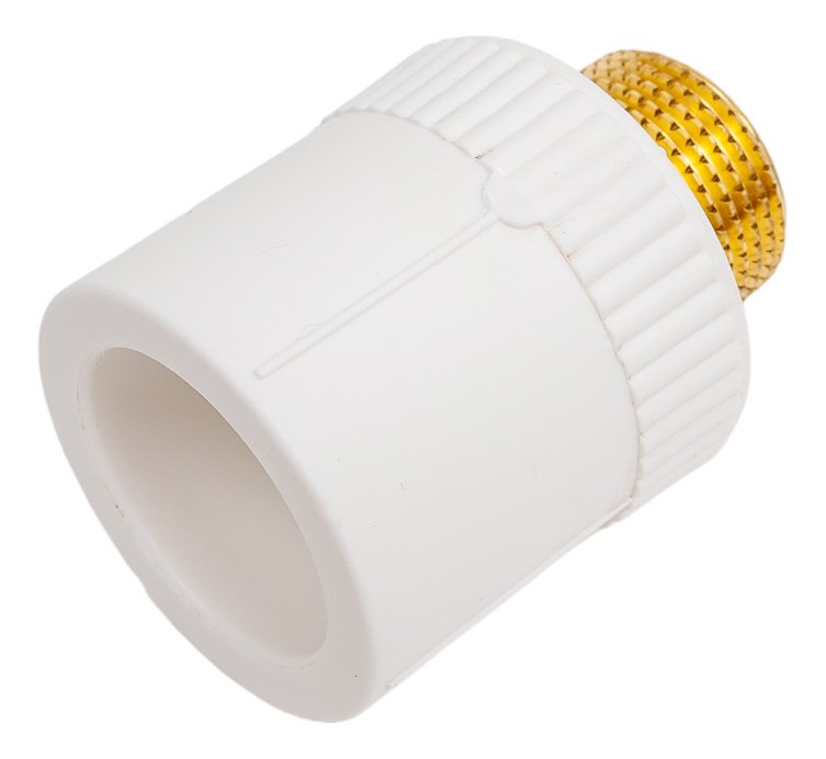 Комбинированная муфта Blue Ocean полипропиленовая, НР - 32x3/4 PPRF/EA(W)-32х3/4'