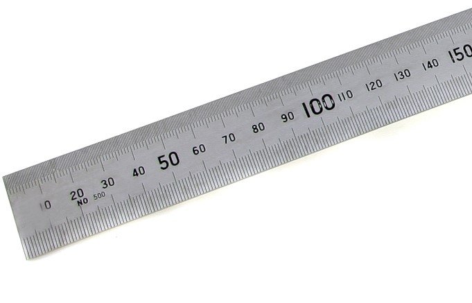 Измерительная металлическая линейка 1500х38х1.5 Micron МИ 123065