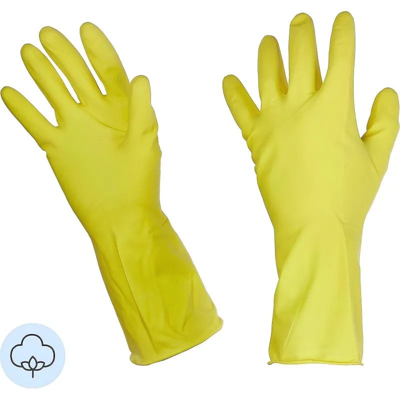 Перчатки резиновые PACLAN Professional латекс желтый 4073264 р.М