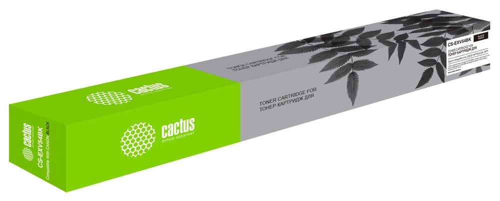 Лазерный картридж Cactus c-exv54b черный, 15500 страниц, для canon imagerunner c3025 mfp/ c30 CS-EXV54BK 1387988