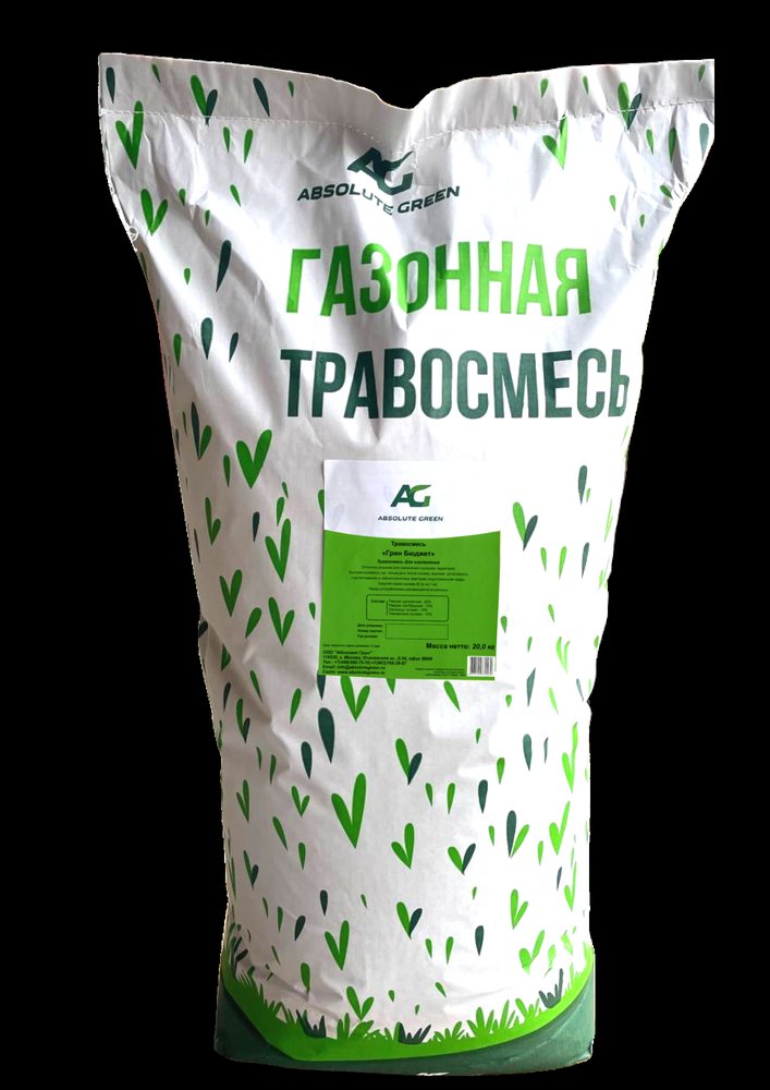 Газонная травосмесь ABSOLUTE GREEN Грин Бюджет 20 кг 00000000615