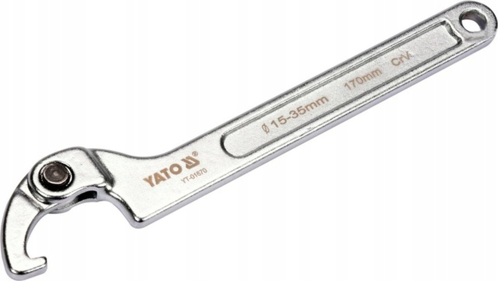 Сегментный шарнирный ключ YATO 15-35 мм, с крючком YT-01670