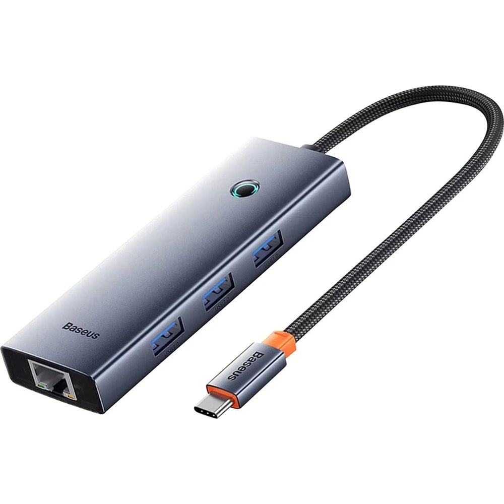 Разветвитель USB Baseus UltraJoy 4-Port Sp.Grey B0005280B811-11