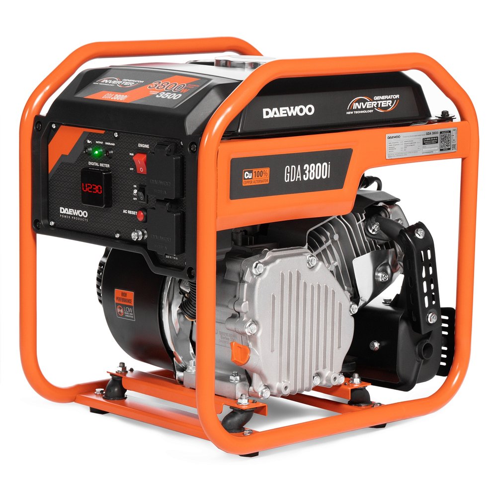 Инверторный бензиновый генератор Daewoo GDA 3800i