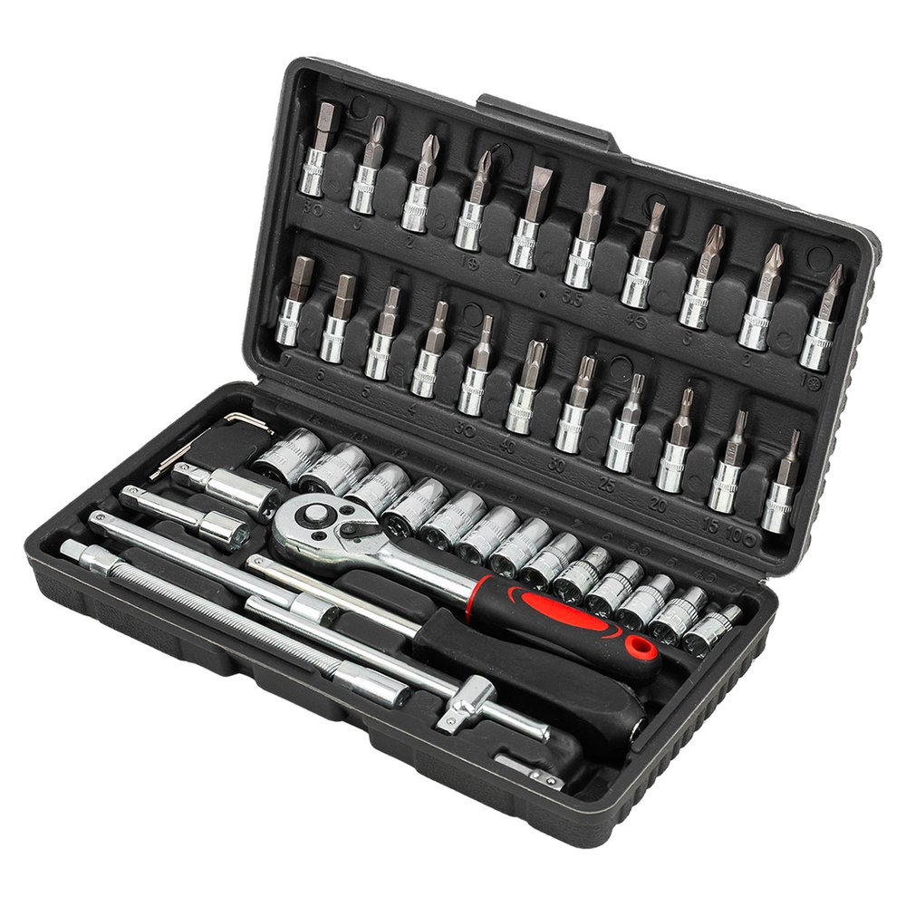 Набор инструмента WMC TOOLS 1/4'DR 46 предметов WMC-2462-5(47789)