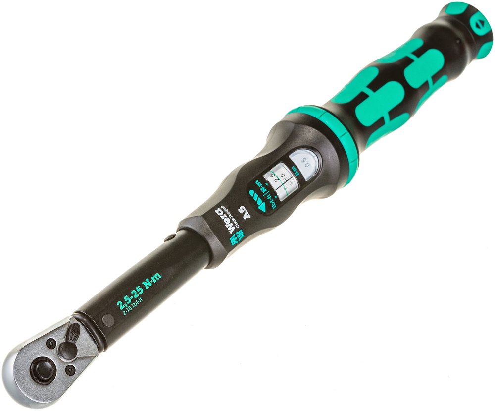 Динамометрический ключ с трещоткой WERAClick-Torque A 5 1/4, 2,5-25 Нм, L-290 мм WE-075604