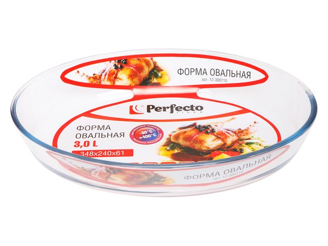 Форма для выпечки PERFECTO LINEA из жаропрочного стекла, 3.0 л, овальная 12-300110