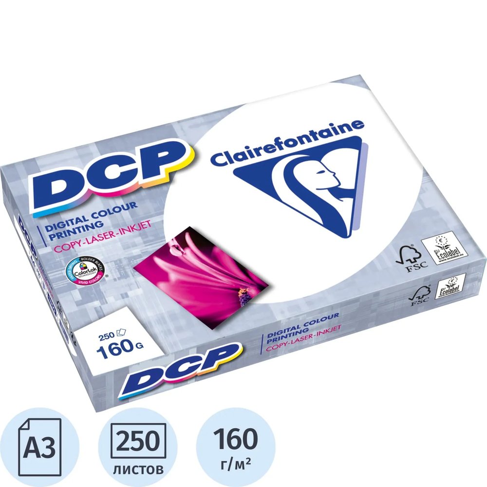 Бумага для цв.лазер.печ. DCP (А3, 160 г/кв.м, 250 л)
