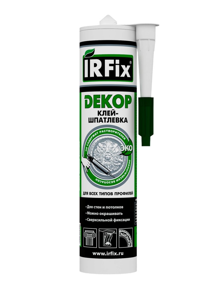 Клей - шпатлевка IRFIX DECOR белый 310 мл 20014