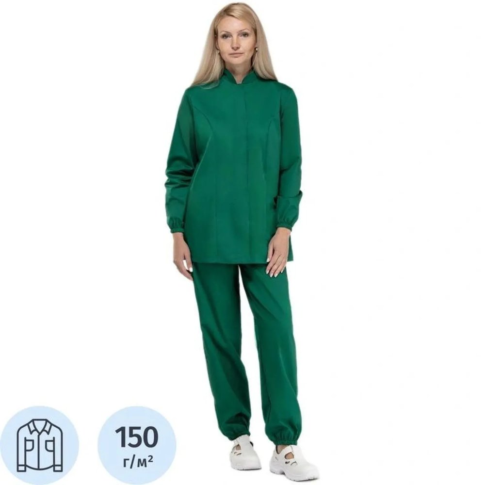 Куртка жен сат у17 ХАССП зел 96-100/170-176