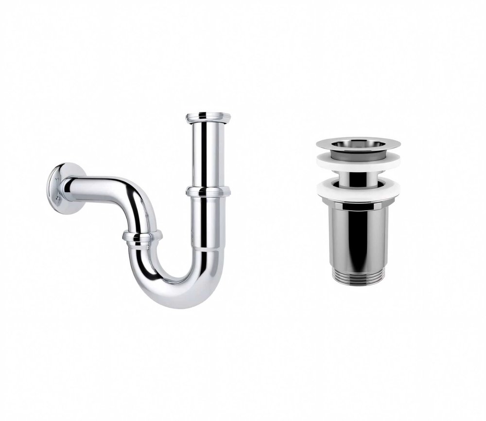 Сифон для раковины с выпуском Wellsee Drainage Systemв наборе 2 в 1 182102004