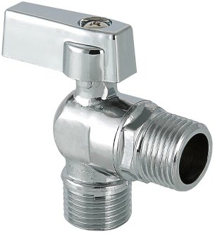Шаровой угловой кран для подключения сантехнических приборов 1/2х1/2 Valtec VT.392.N.04